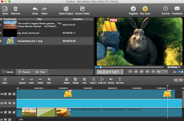 multitrack video editor for mac